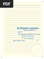 Bangalore Travelogue