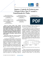 XIV CBQEE - Análise, Modelagem e Controle de Potência de Sistemas de Energia Eólica Tipo IV Usando A Transformada de Clarke