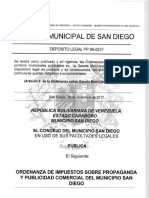 Ordenanza de Impuesto Sobre Propaganda y Publicidad Comercial 2017