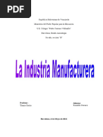 La Industria Manufacturera