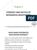 Strategy and Tactics of Integrative Negotiation