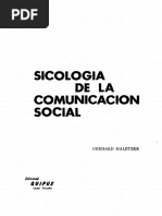 Sociologia de La Comunicacion Social