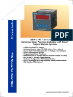 ESM-7700 72 X 72 DIN Size Universal Input Process Indicator With Smart Output Module System