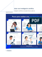 Pasos para Realizar Una Investigación Científica