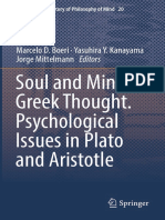 Soul and Mind in Greek Thought. Psychological Issues in Plato and Aristotle