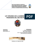 Ley Organica de La Administración Financiera Del Sector Público