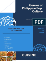 5 Genres of Philippine Pop Culture