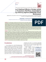 Penggunaan D-Optimal Mixture Design Untuk Optimasi