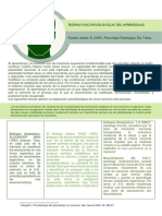 Teorias Psicofisiologicas Del Aprendizaje