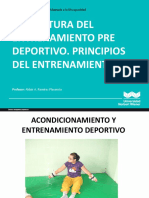 Estructura Del Entrenamiento Pre Deportivo. Principios Del Entrenamiento