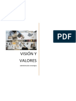 Visión y Valores de Una Empresa