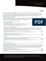 Avidyne Retail Price List: Effective March, 2011