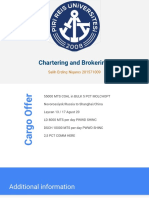 Chartering and Brokerin Freighr Revenue Calculation