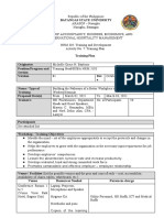 Training Plan. Baylosis