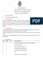 Environmental Geology Course Synopsis