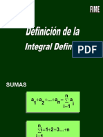 Definición de La Integral Definida