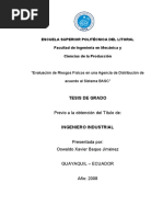 Escuela Superior Politécnica Del Litoral Facultad de Ingeniería en Mecánica y Ciencias de La Producción