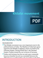 Khilafat Movement 1919-1922