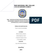 El Proceso de Producción de Cerveza Artesanal y Su Mejoramiento Mediante Técnicas de Recirculación de Levaduras en La Etapa de Fermentación