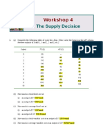 Workshop 4: The Supply Decision