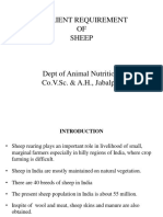 Nutrient Requirement OF Sheep