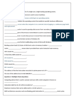 Part 1: Objective Paper: Is Used For Process Switching in An Operating System