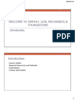 Welcome To Smf443: Soil Mechanics & Foundations