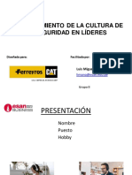 Fortalecimiento de Cultura de Seguridad - Ferreyros - Grupo II Parte I