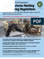 Arizona Hunting &amp Trapping Regulations 2011-12