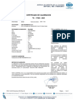 CERTIFICADO DE CALIBRACION BALANZA OHAUS R71MHD35 35000g. 06.11.2021