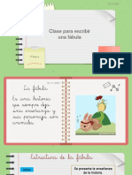 Taller para Escribir Una Fábula