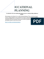 Educational Planning