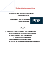 Présentation Radar Détecteur de Position (MINTSA&MBADINGA)