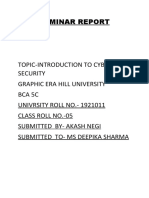 Cyber Security Seminar Report