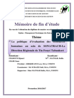 Mémoire de Fin D'etudes