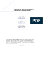 Affirmative Action and The Texas Top 10% Percent Admission Law: Balancing Equity and Access To Higher Education