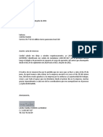 Carta de Renuncia