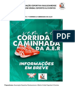 Projeto e Plano de Trabalho Da 1 Corrida e Caminhada