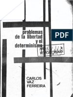 Vaz Ferreira Carlos Problemas de La Libertad y El Determinismo