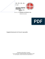 Marcação de Trabalho Segunda Instrução Do Grau de Aprendiz #