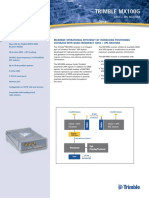 Trimble MX100G Receiver Datasheet