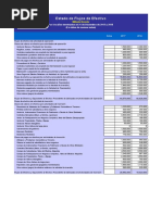 Estado de Flujo de Efectivo en Excel Metodo Directo e Indirecto 1