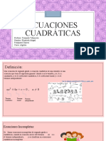 Ecuaciones Cuadráticas