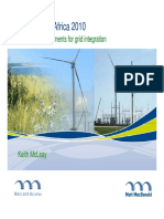 Wind Power Africa 2010: Technical Requirements For Grid Integration Technical Requirements For Grid Integration