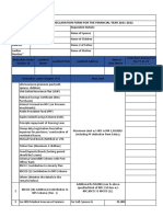 Investment Declaration Form - 2021-22