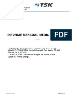 Informe Mensual Medio Ambiente