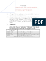 Technical Specification of 11Kv & 33Kv Oil Immersed CT:PT (Metering Equipment) Units