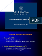 Nuclear Magnetic Resonance 1: Lecture Date: February 11, 2008