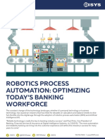 Robotics Process Automation: Optimizing Today'S Banking Workforce