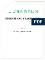 Speech and Stage Arts Module 3